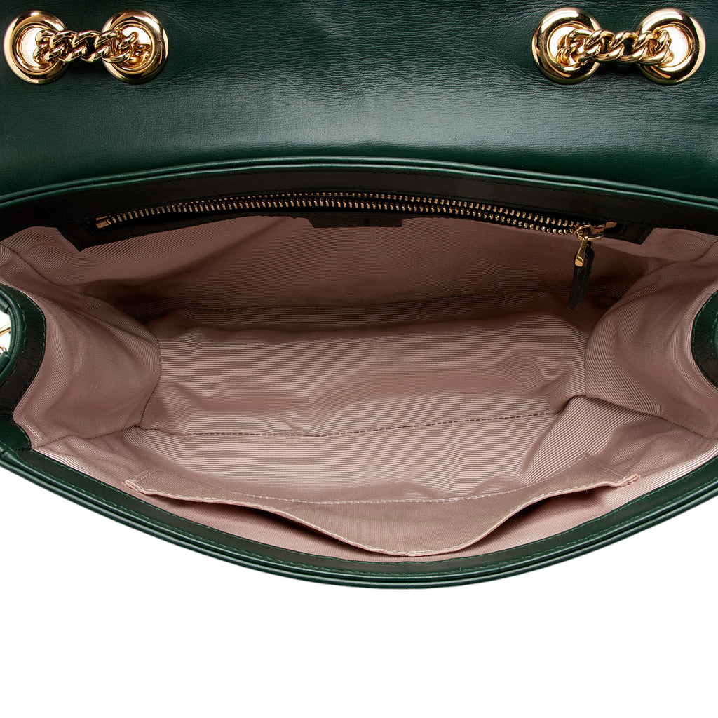 Gucci Calfskin Rajah Medium Shoulder Bag (SHF-FDKT5l)