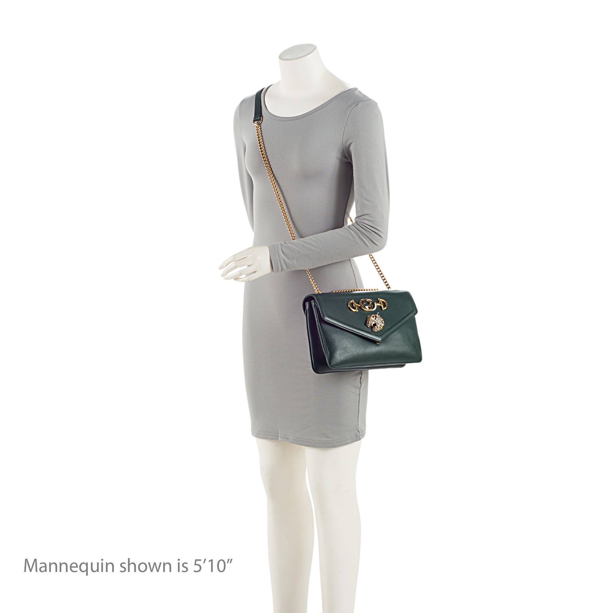 Gucci Calfskin Rajah Medium Shoulder Bag (SHF-FDKT5l)