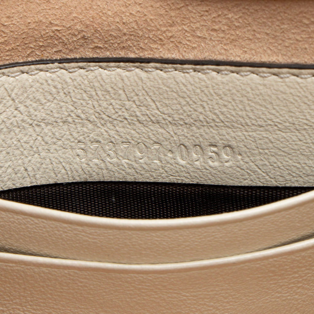 Gucci Calfskin Rajah Mini Flap Bag (SHF-ofd1Mc)