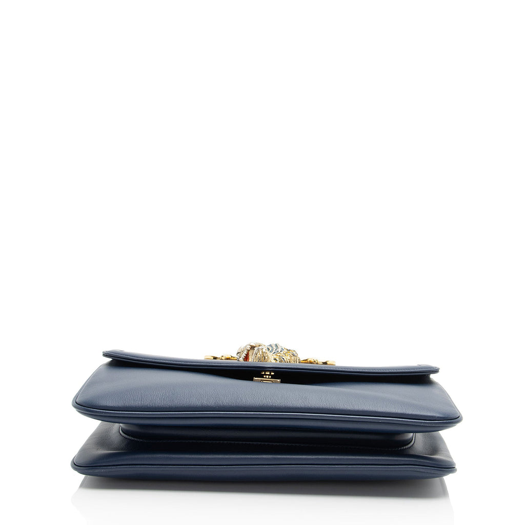 Gucci Calfskin Rajah Zumi Medium Shoulder Bag (SHF-bv9Xhf)