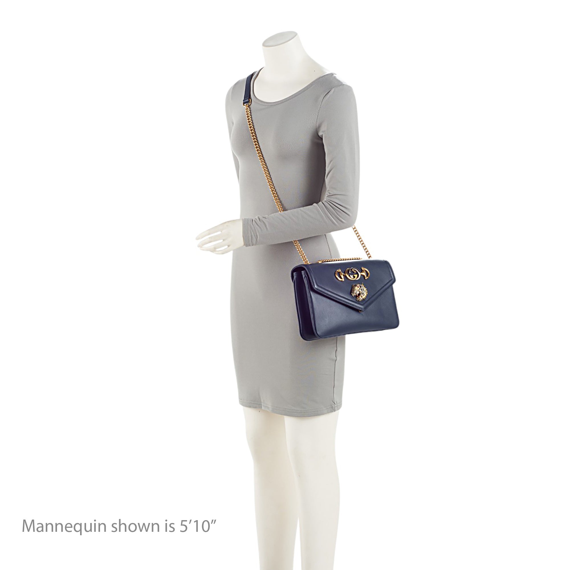Gucci Calfskin Rajah Zumi Medium Shoulder Bag (SHF-bv9Xhf)