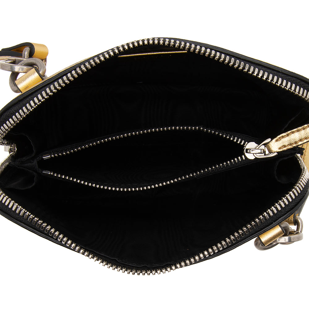 Gucci Calfskin Star Print Guccy Mini Shoulder Bag (SHF-13086)