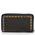 Gucci Calfskin Star Print Guccy Zip Around Wallet (SHF-NzvcOs)