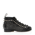 Gucci Calfskin Studded Jakarta Brogue Ankle Boots - Size 8 / 38