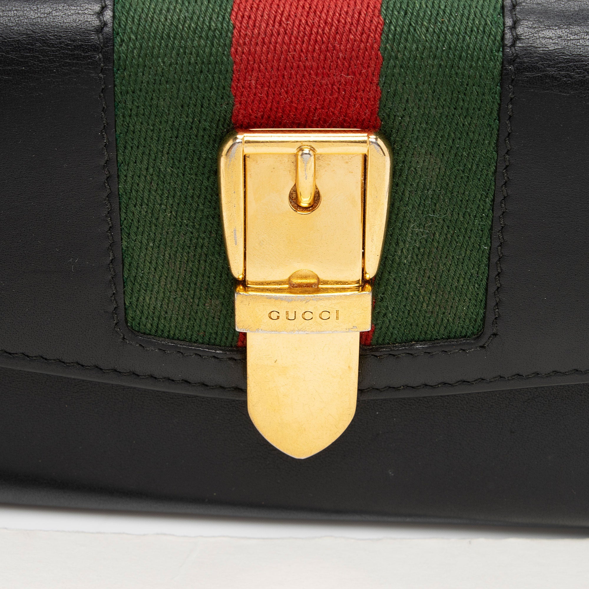Gucci Calfskin Sylvie Continental Wallet (SHF-1uI8WQ)
