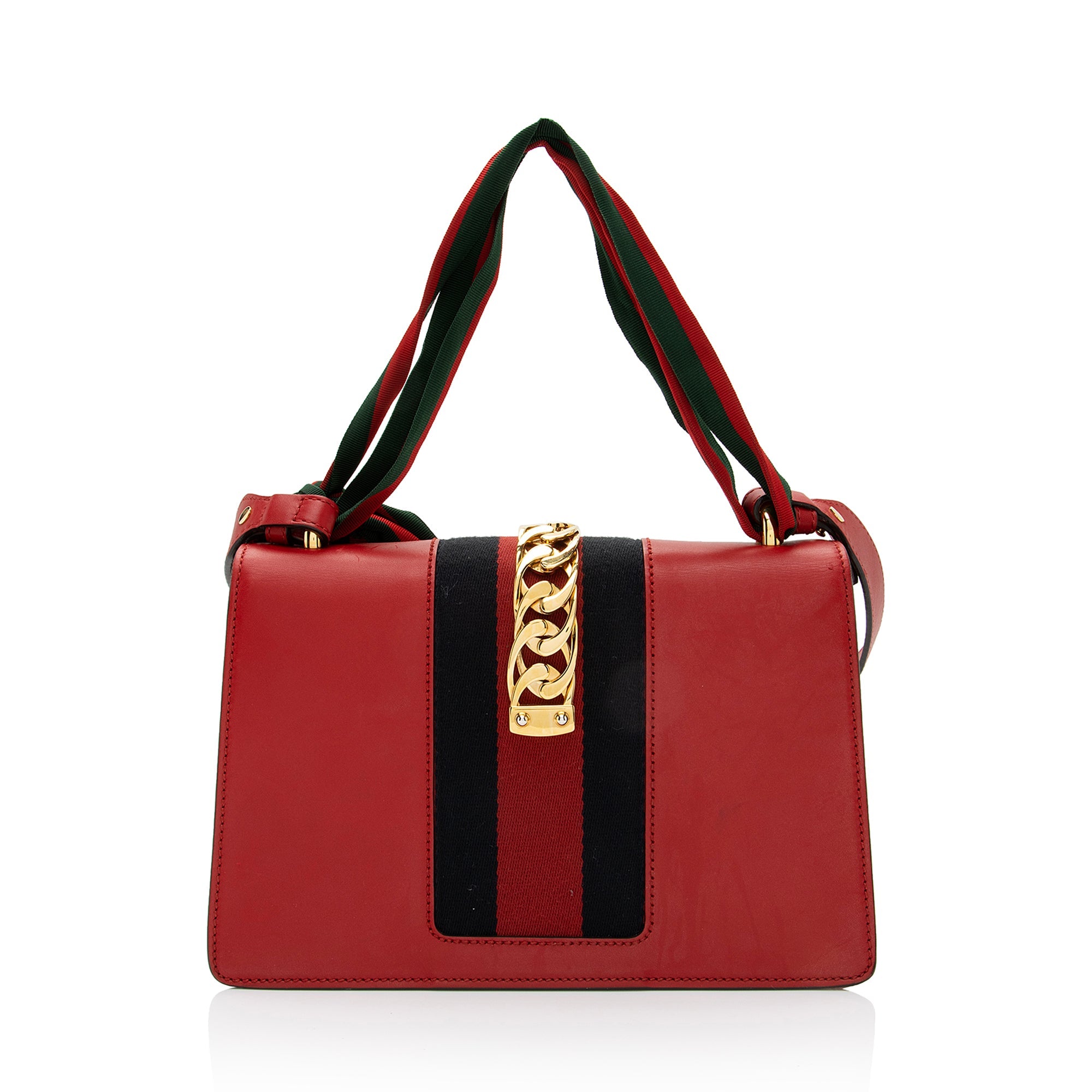 Gucci Calfskin Sylvie Small Shoulder Bag (SHF-eOUvJC)