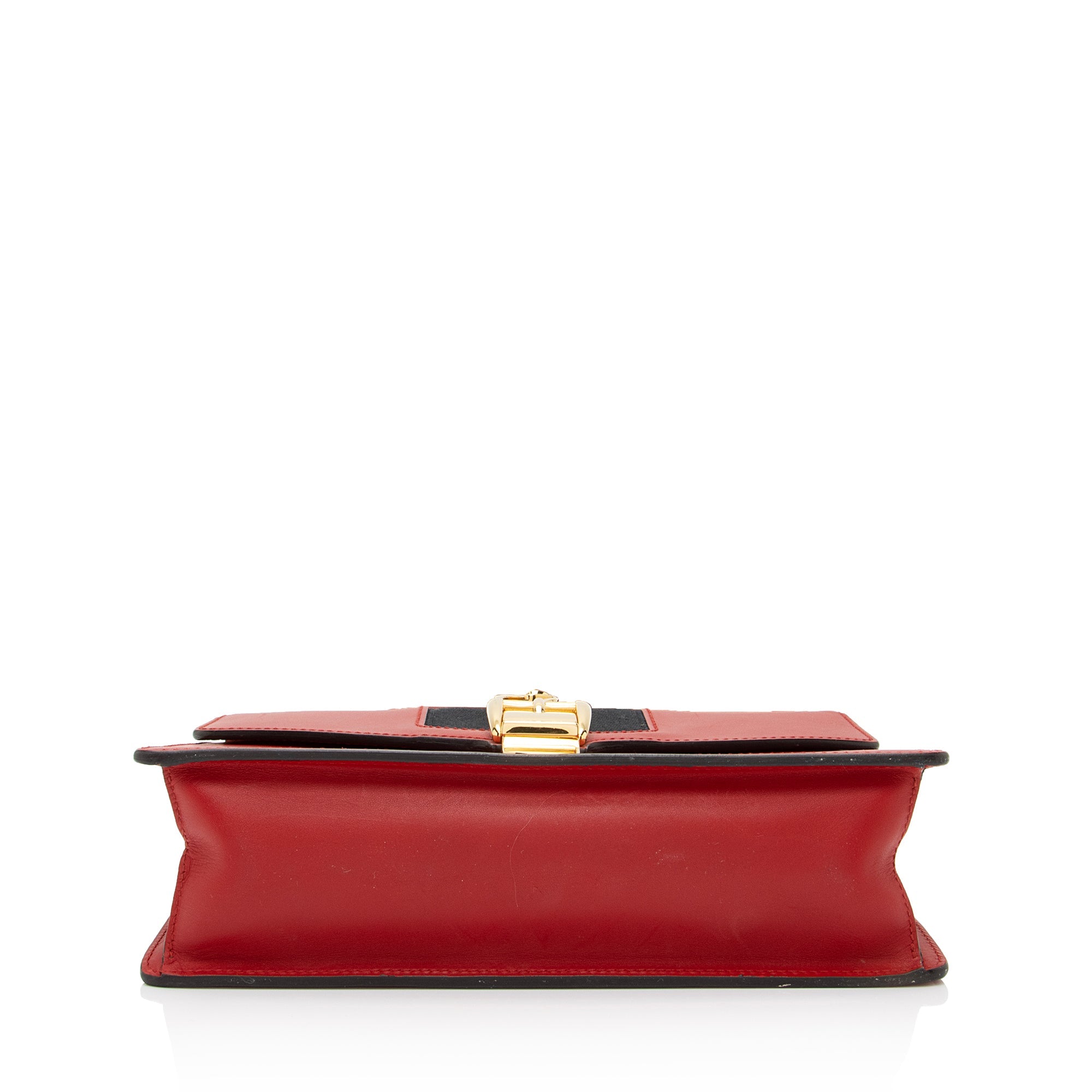 Gucci Calfskin Sylvie Small Shoulder Bag (SHF-eOUvJC)