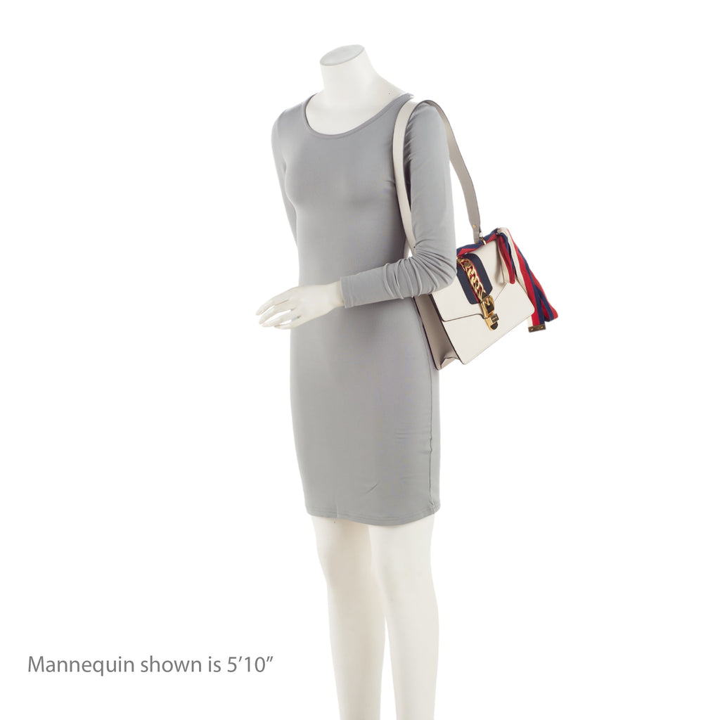 Gucci Calfskin Sylvie Small Shoulder Bag (SHF-zJc6rU)