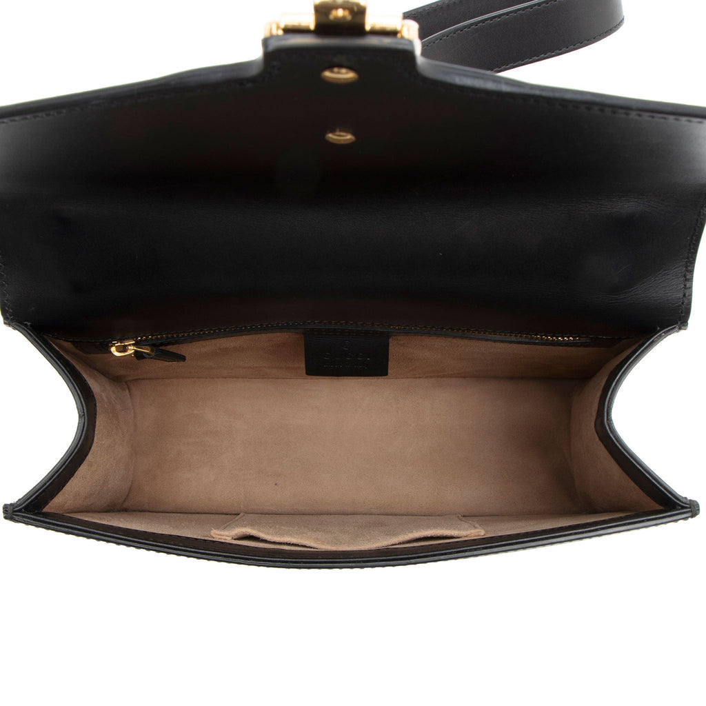 Gucci Calfskin Sylvie Small Shoulder Bag (SHF-0C37e0)