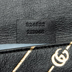 Gucci Calfskin Diagonal Stipe Thiara Double Shoulder Bag (SHF-21686)
