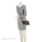 Gucci Calfskin Diagonal Stipe Thiara Double Shoulder Bag (SHF-21686)