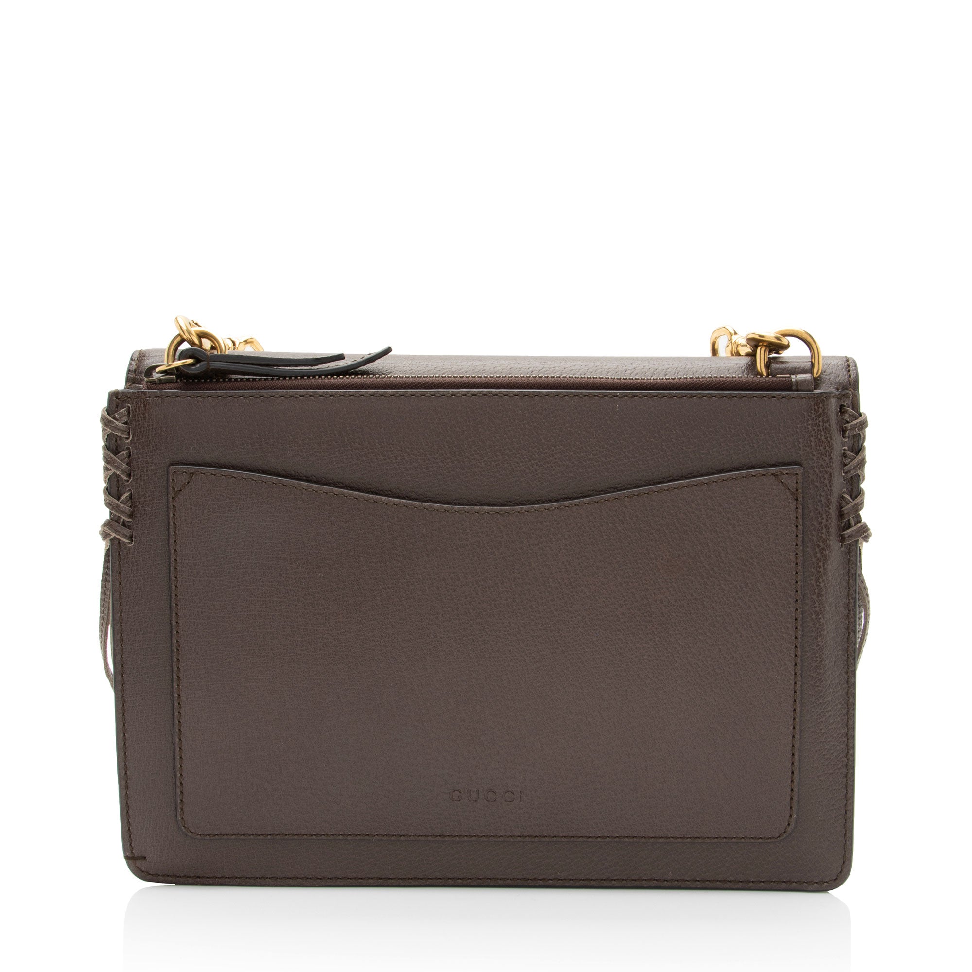 Gucci Calfskin Web Animalier Shoulder Bag