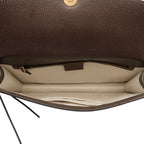 Gucci Calfskin Web Animalier Shoulder Bag