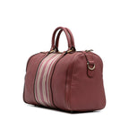 Gucci Calfskin Web Joy Boston Bag