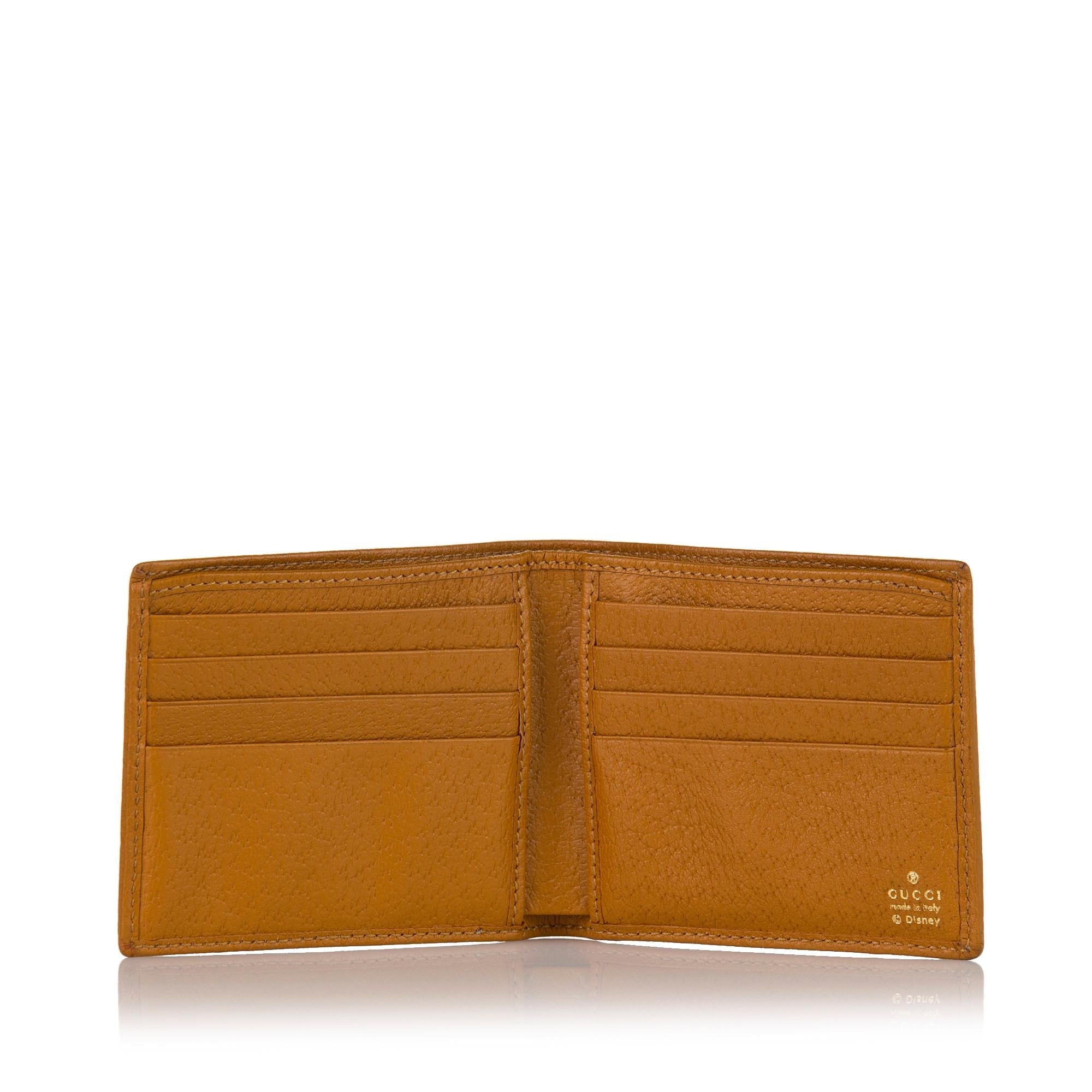 Gucci Candy GG Mickey Mouse Bifold Small Wallet (SHG-SRz6Io)
