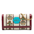 Gucci Canvas 100 Centennial Floral Crown Wallet On Chain