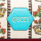 Gucci Canvas 100 Centennial Floral Crown Wallet On Chain