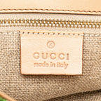 Gucci Canvas Bamboo Flora Handbag