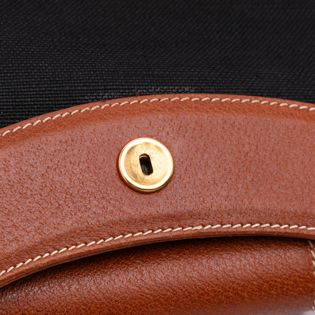 Gucci Canvas Bamboo Handbag