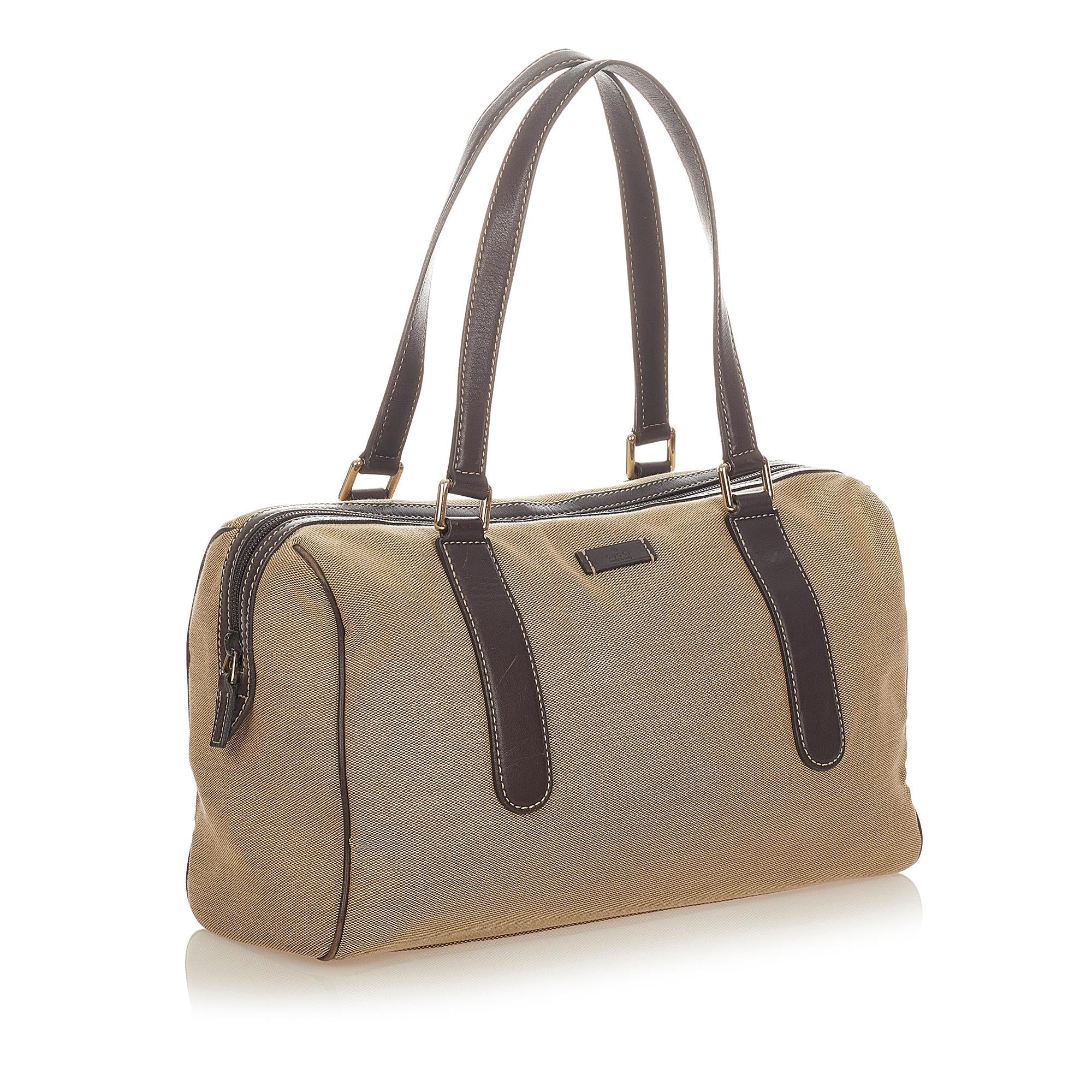 Gucci Canvas Boston Bag (SHG-31833)