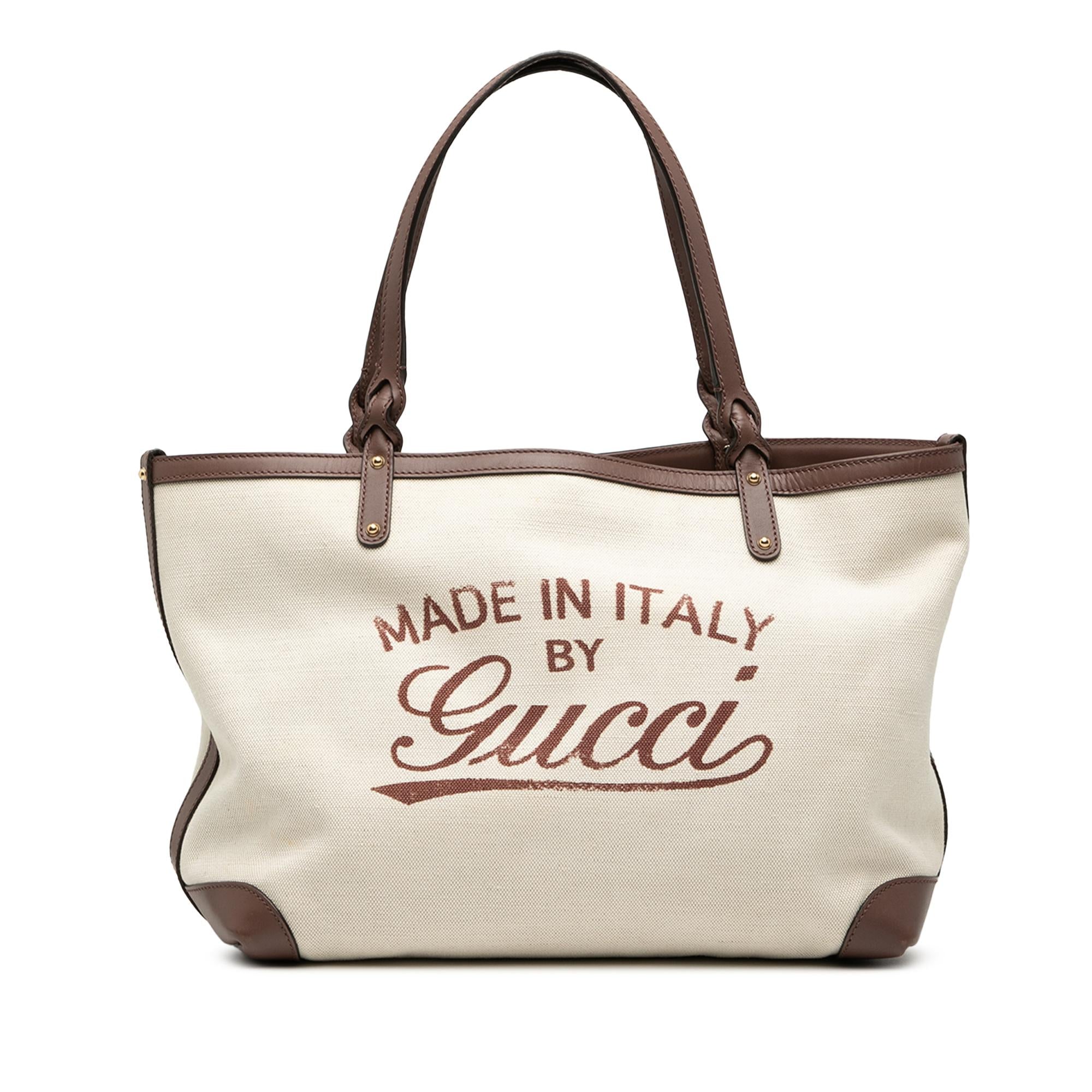 Gucci Canvas Craft Tote