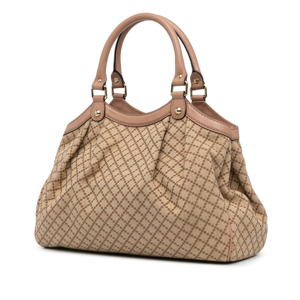 Gucci Canvas Diamante Sukey Tote (SHG-ImLLQU)