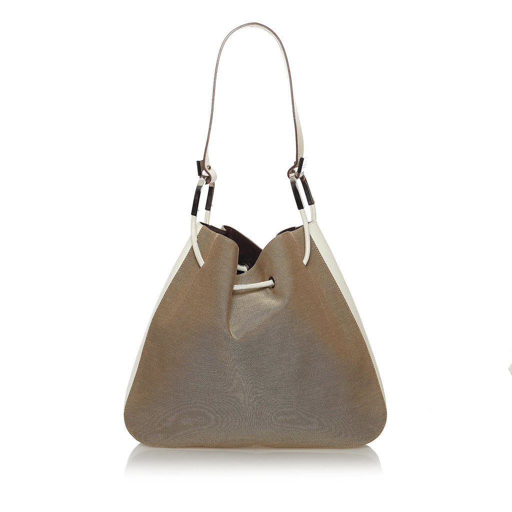Gucci Canvas Drawstring Shoulder Bag (SHG-29810)