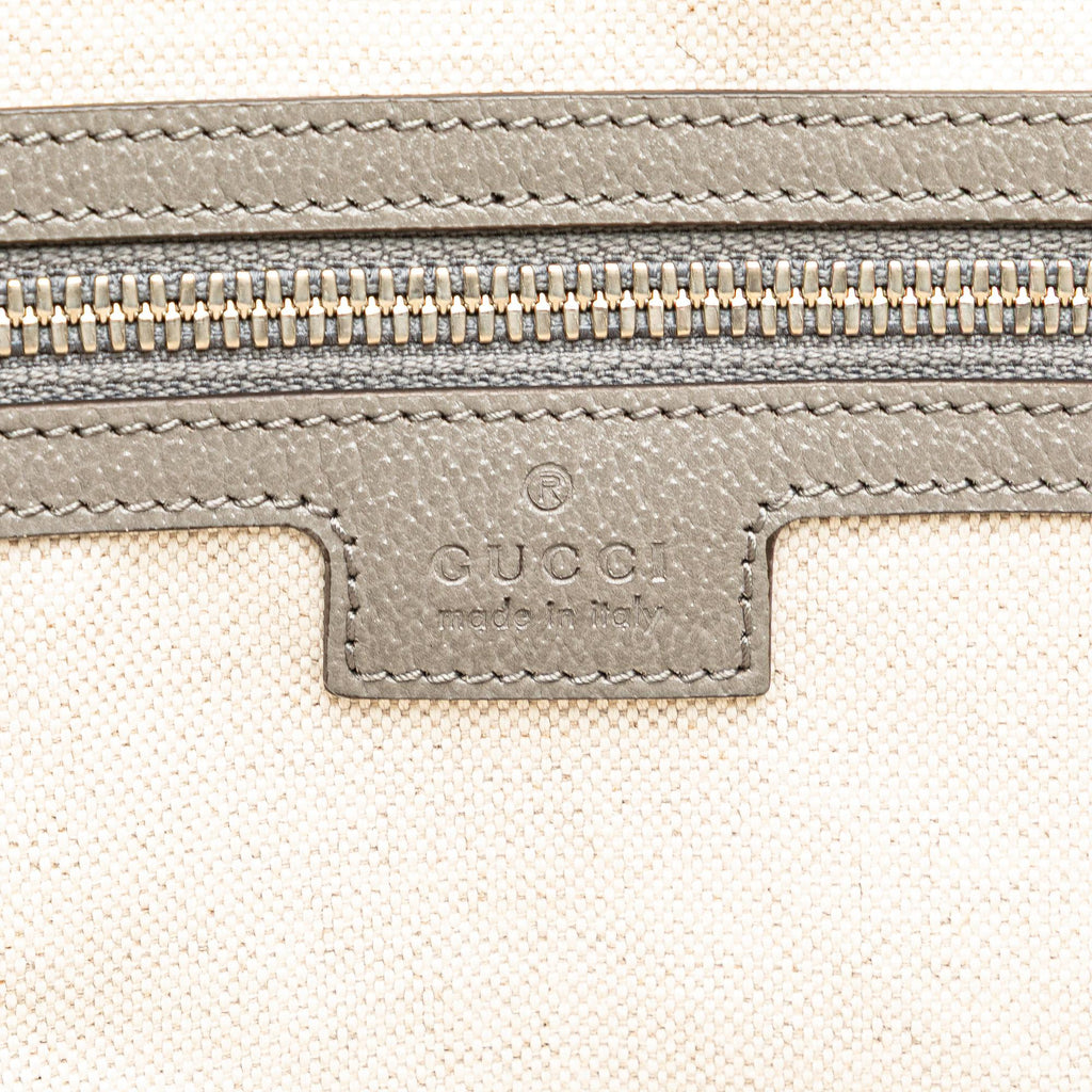 Gucci Canvas Embossed Logo Tote