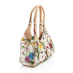 Gucci Canvas Flora Bardot Shoulder Bag