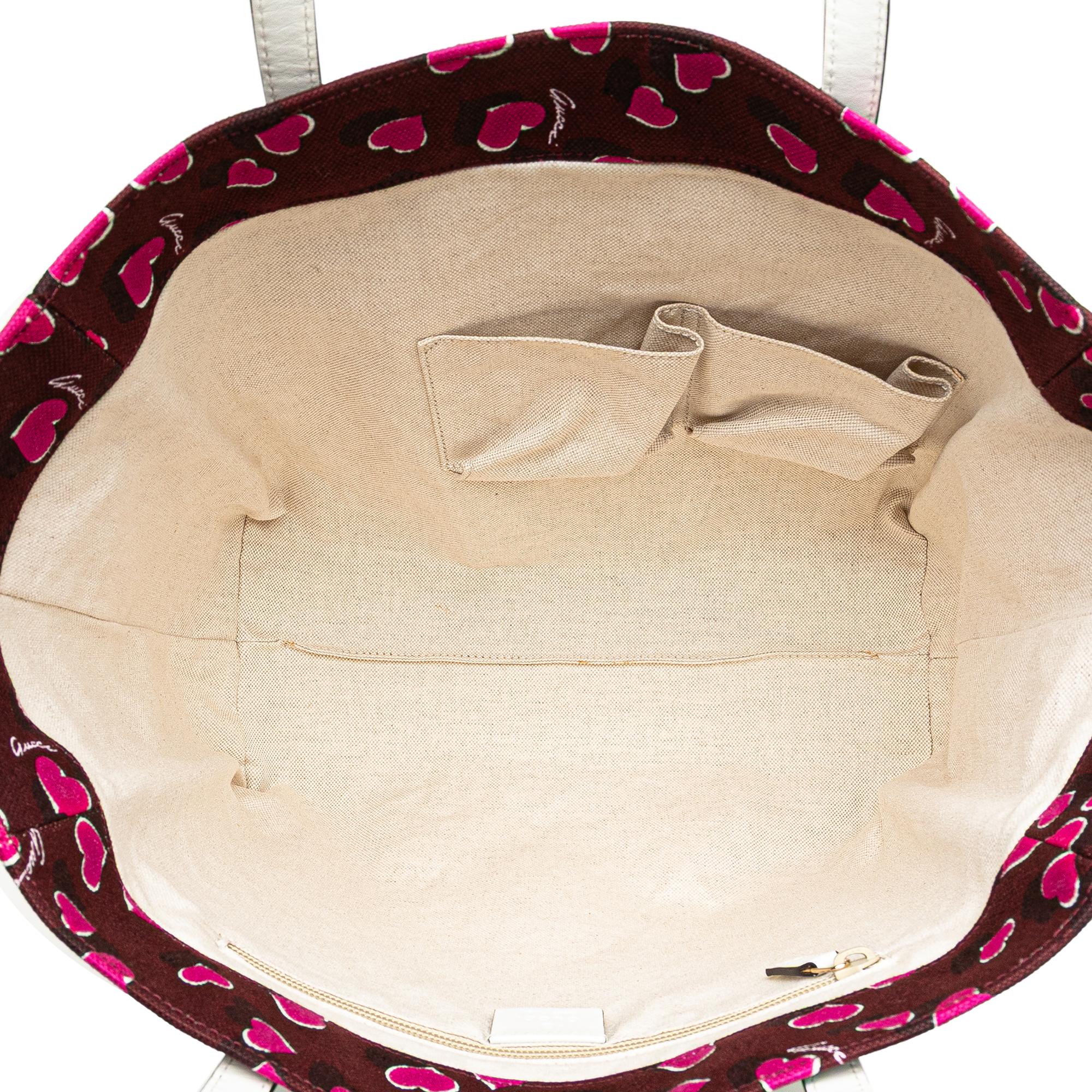 Gucci Canvas Heartbeat Tote