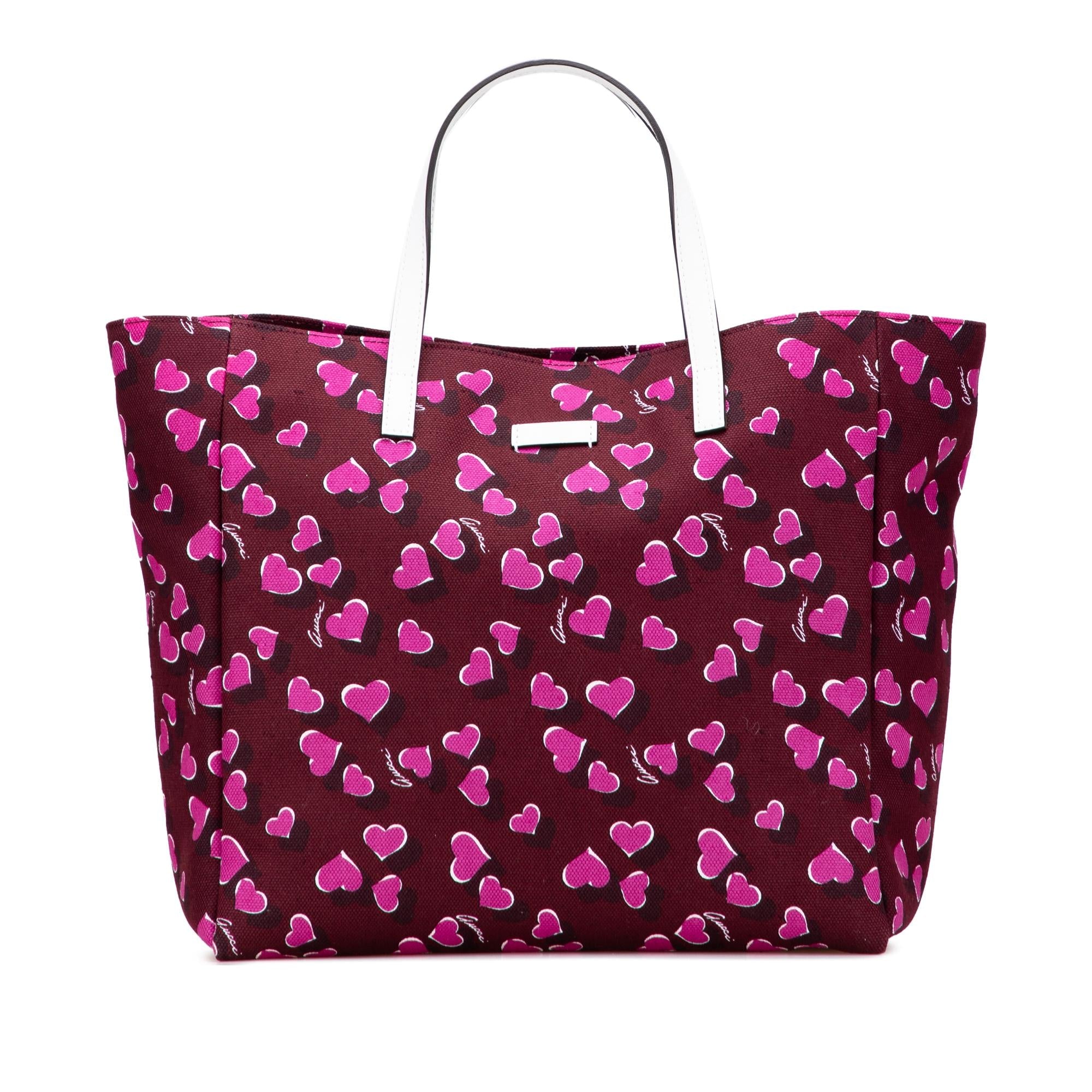 Gucci Canvas Heartbeat Tote