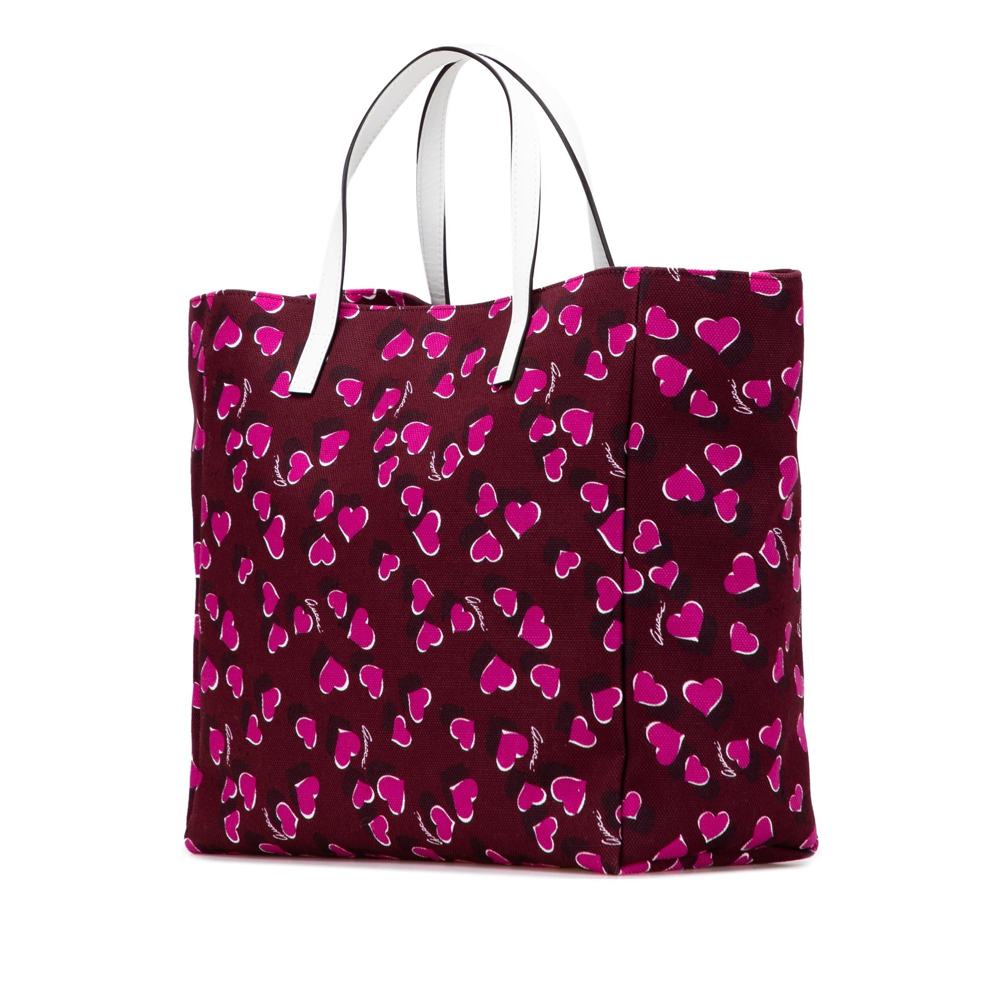 Gucci Canvas Heartbeat Tote