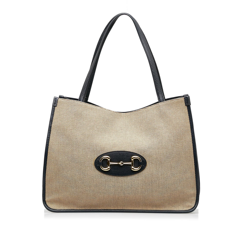 Gucci Canvas Horsebit 1955 Tote (SHG-hEG9ve)