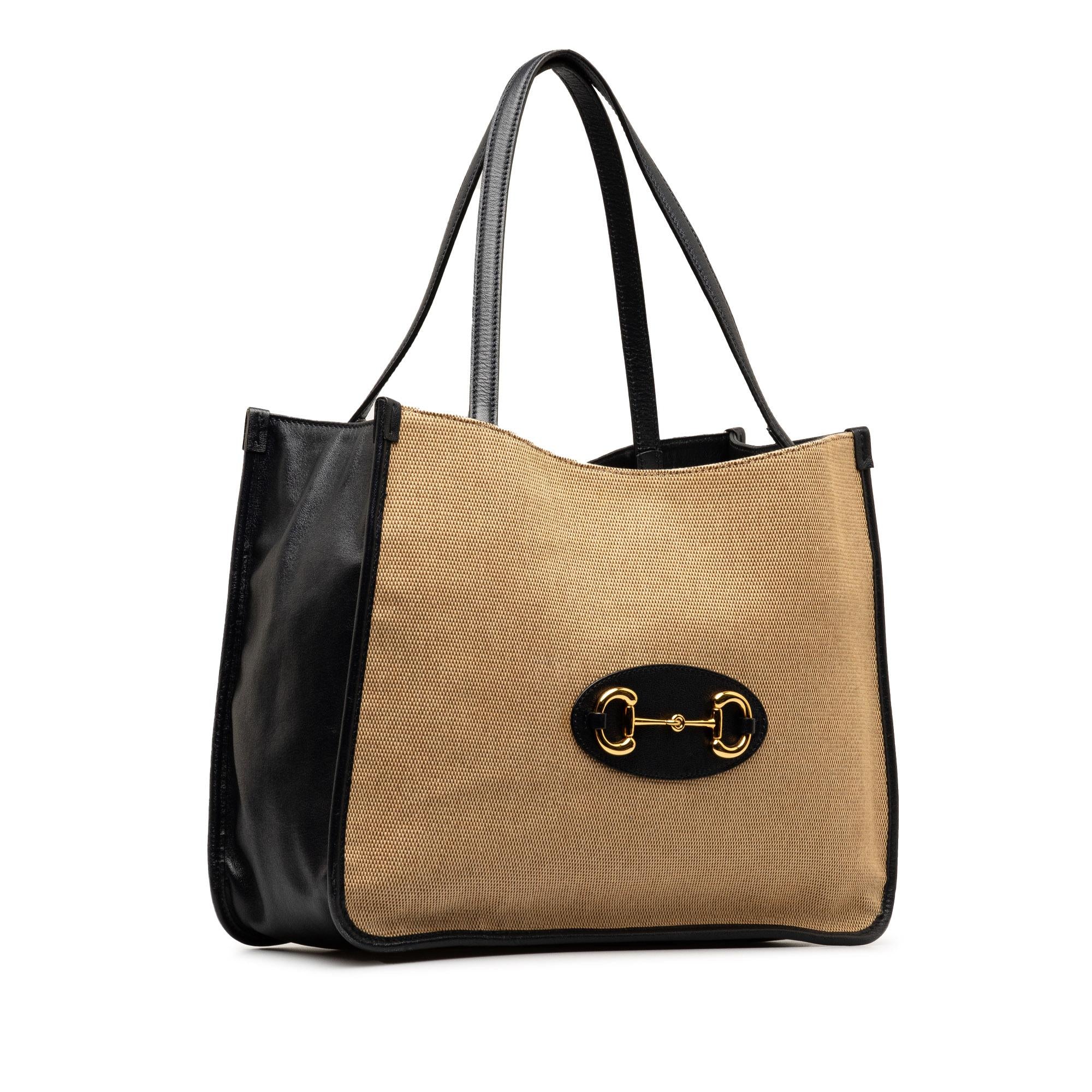 Gucci Canvas Horsebit 1955 Tote (SHG-peYYpF)