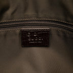 Gucci Canvas Horsebit Charmy Boston Bag