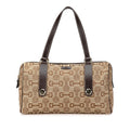 Gucci Canvas Horsebit Charmy Boston Bag