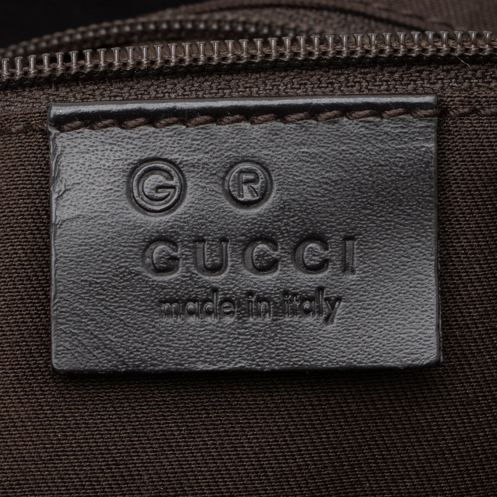 Gucci Canvas Horsebit Hobo (SHF-15066)