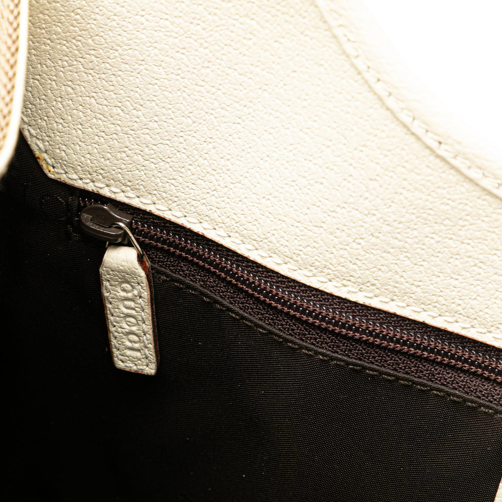 Gucci Canvas Jackie Bardot Shoulder Bag