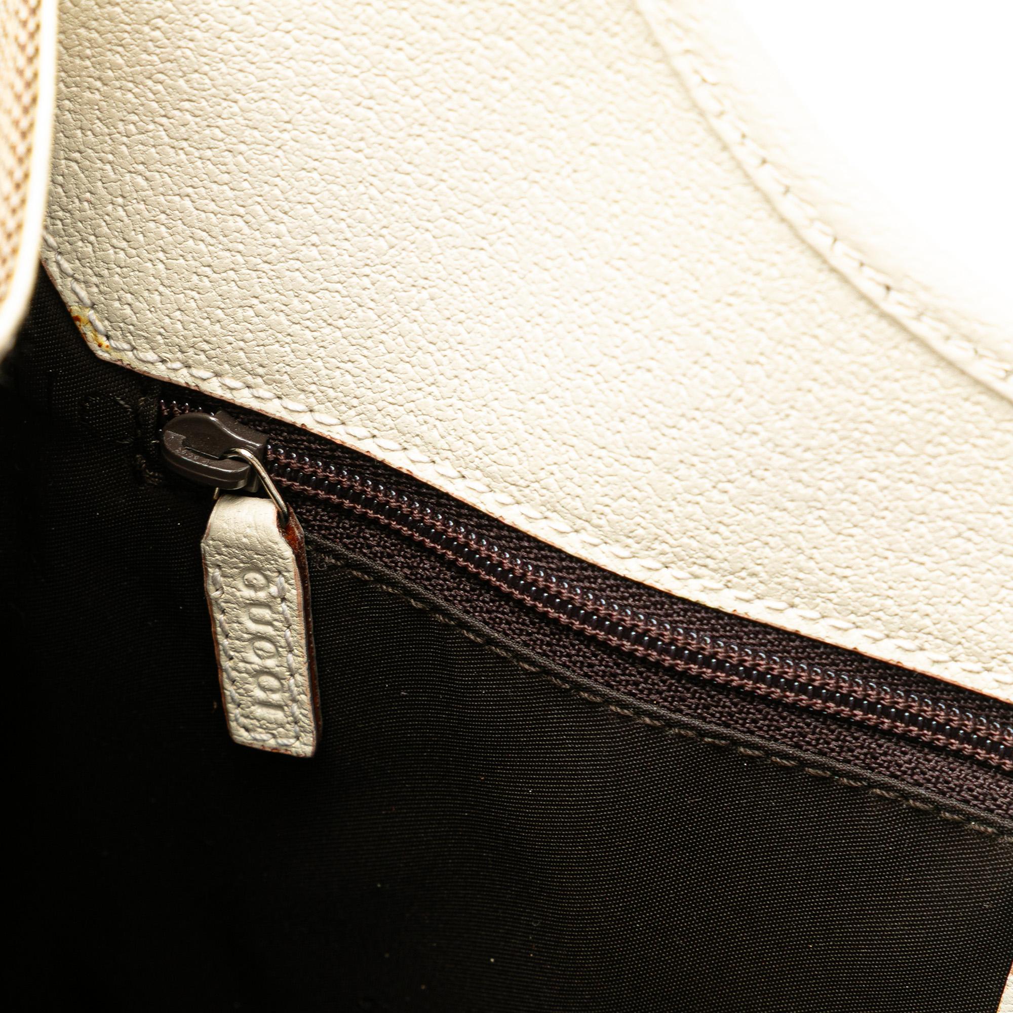 Gucci Canvas Jackie Bardot Shoulder Bag