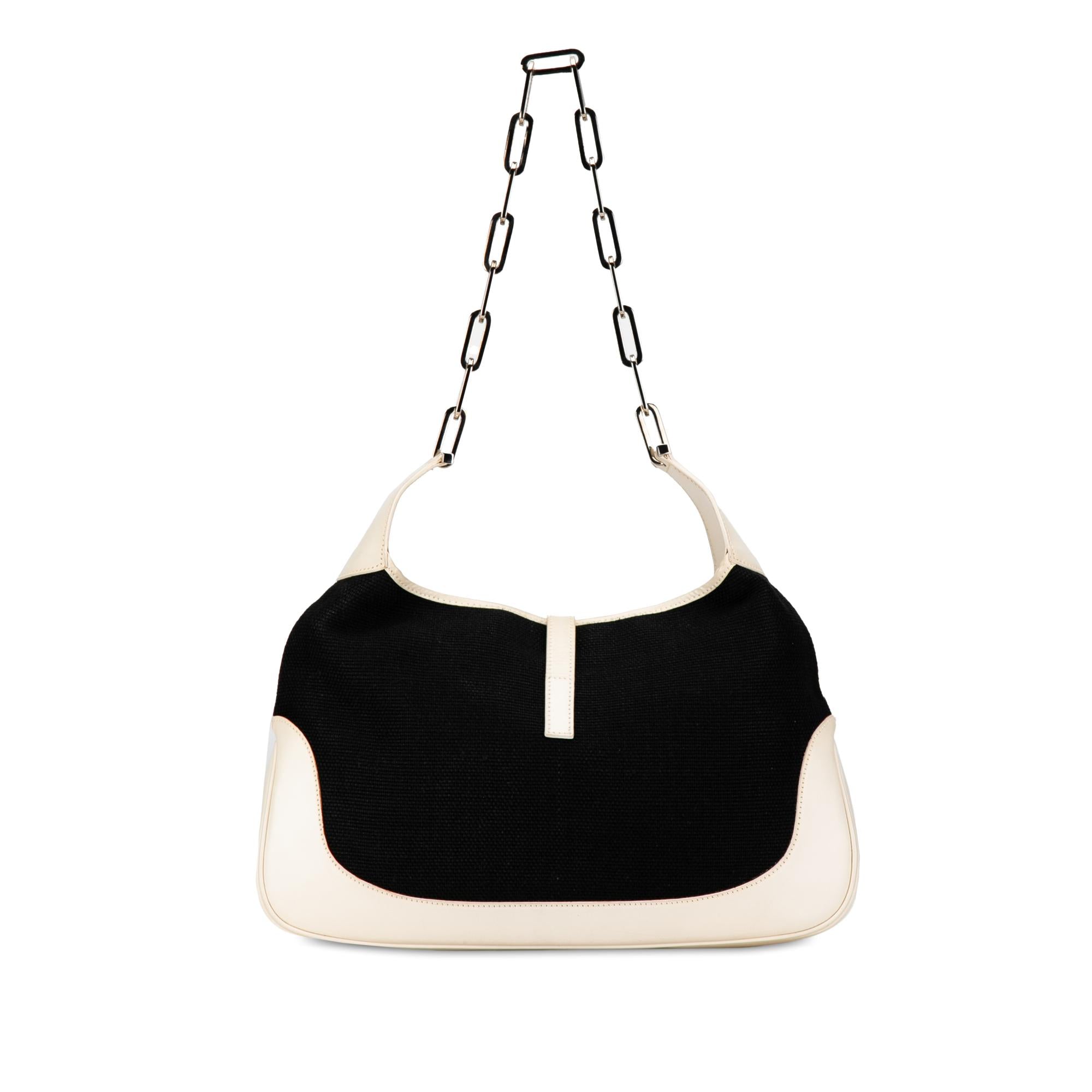 Gucci Canvas Jackie Chain Shoulder Bag (SHG-MLndgI)