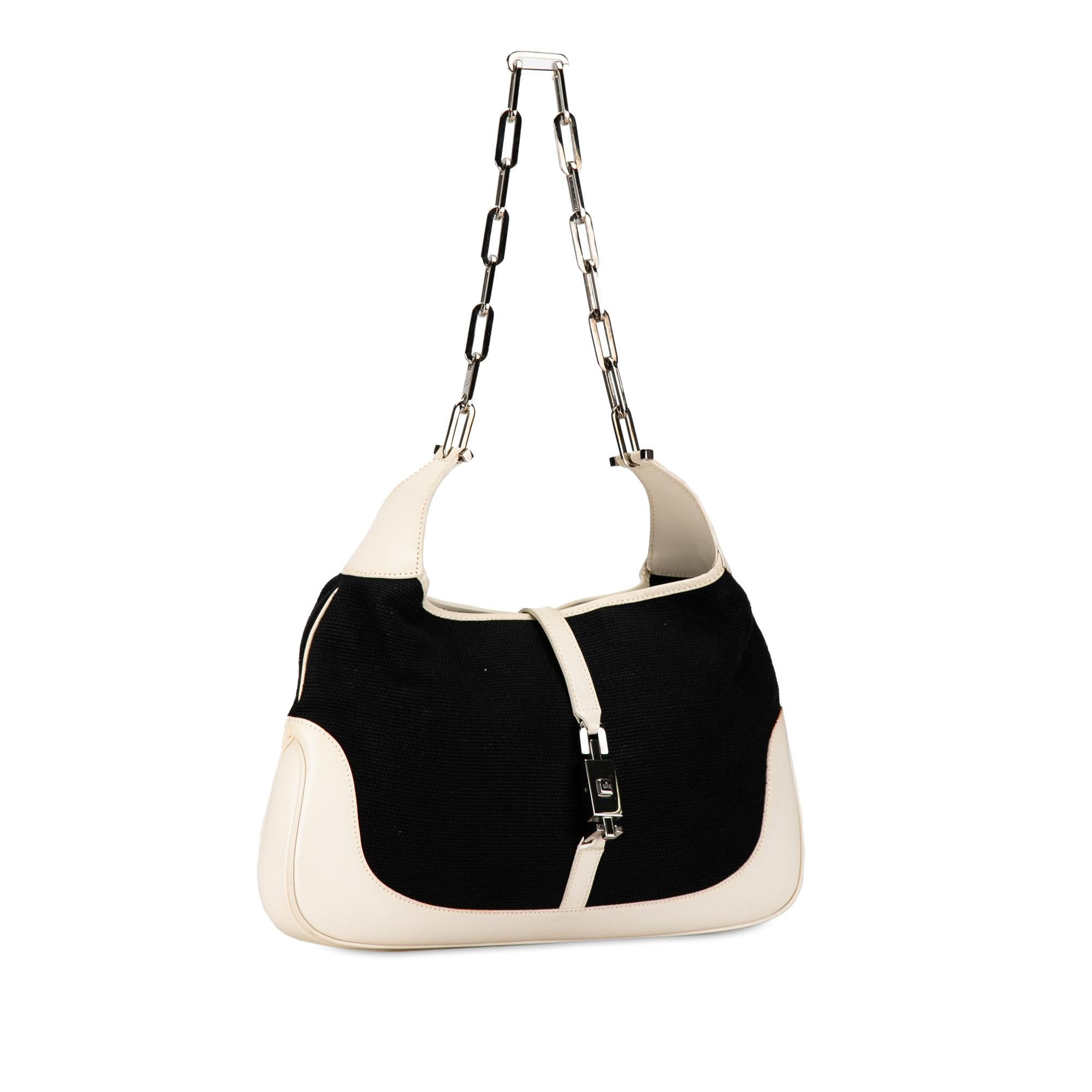 Gucci Canvas Jackie Chain Shoulder Bag (SHG-MLndgI)