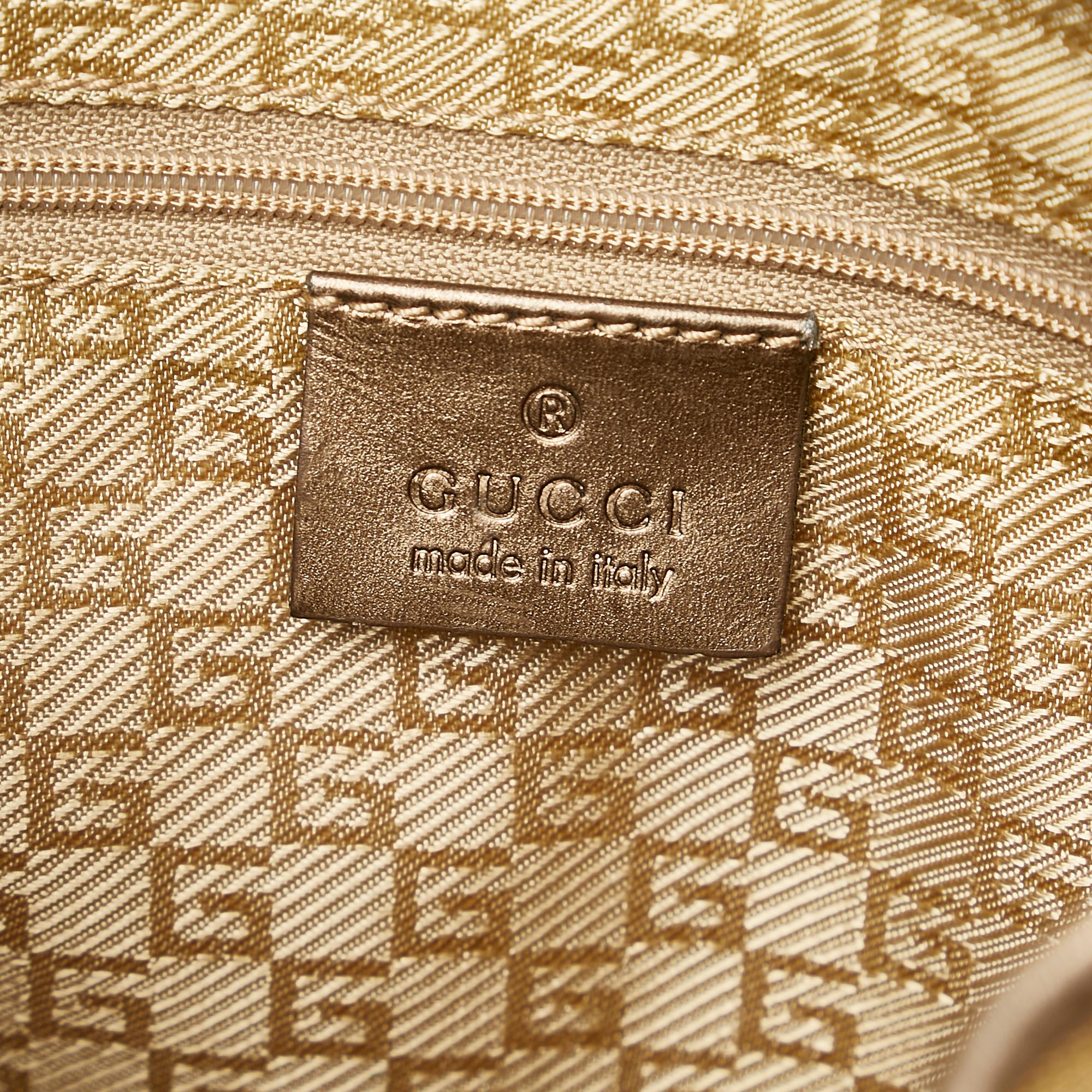 Gucci Canvas Jackie Shoulder Bag (SHG-31852)