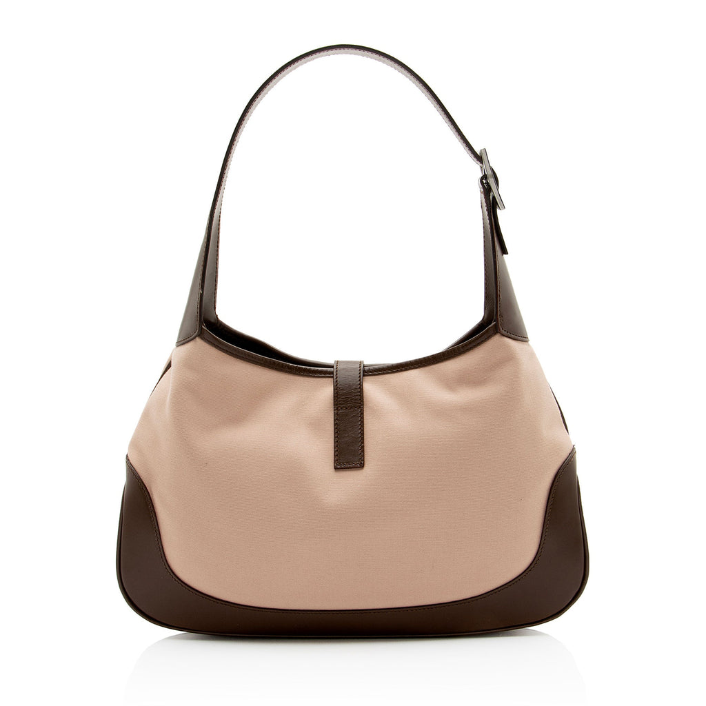 Gucci Canvas Jackie Shoulder Bag