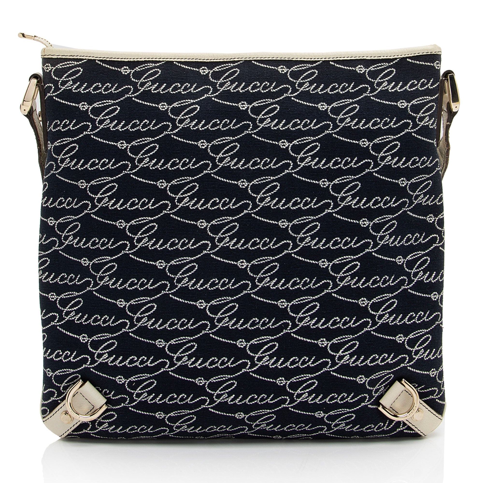 Gucci Canvas Lasso Script Abbey Messenger (SHF-coBFi9)