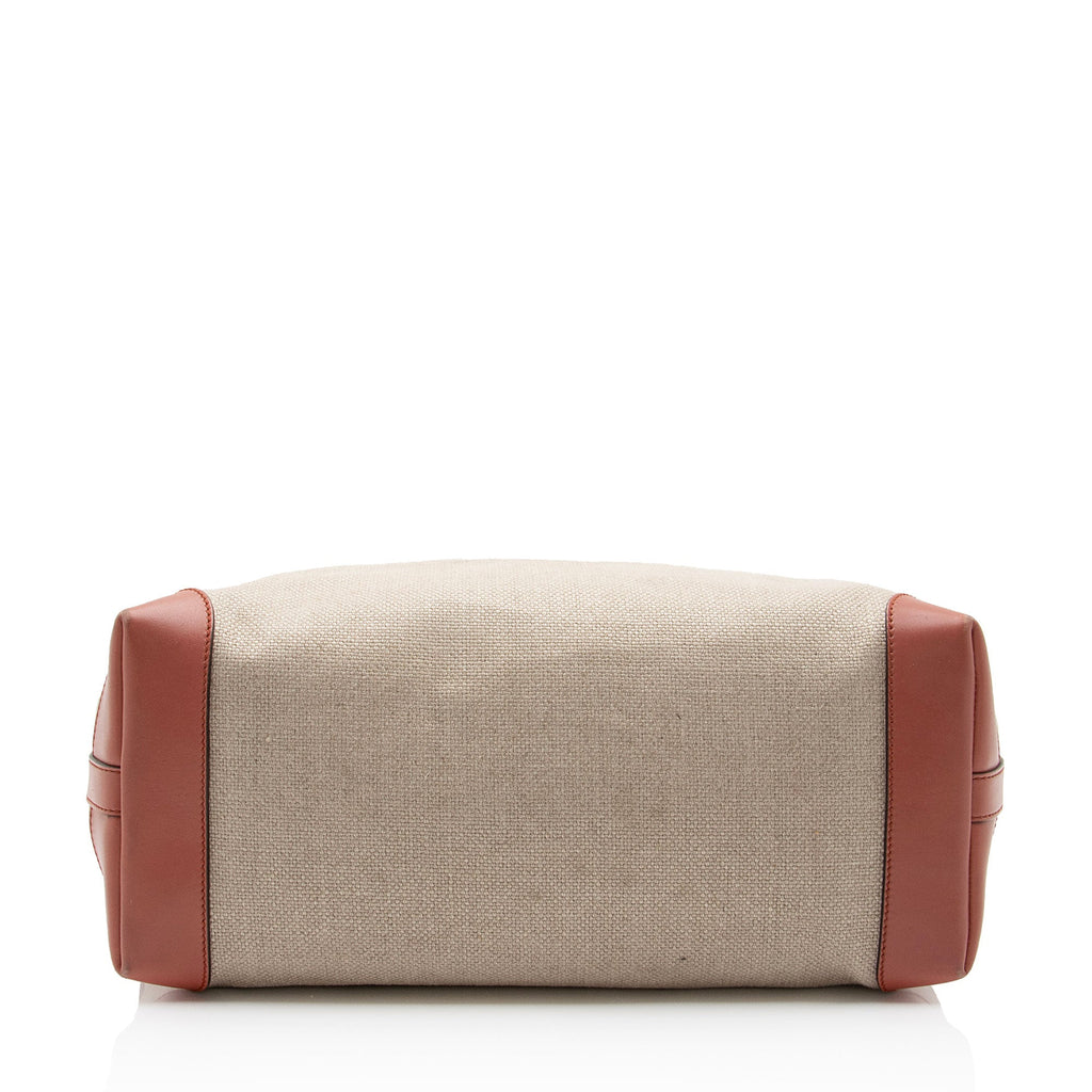 Gucci Canvas Leather Craft Tote (SHF-AuAMnM)
