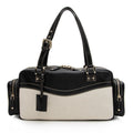 Gucci Canvas Leather East West Multi-Pocket Satchel (SHF-22759)