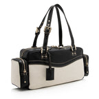 Gucci Canvas Leather East West Multi-Pocket Satchel (SHF-22759)