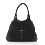 Gucci Canvas Perforated Leather Interlocking G Reins Satchel