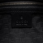 Gucci Canvas Perforated Leather Interlocking G Reins Satchel
