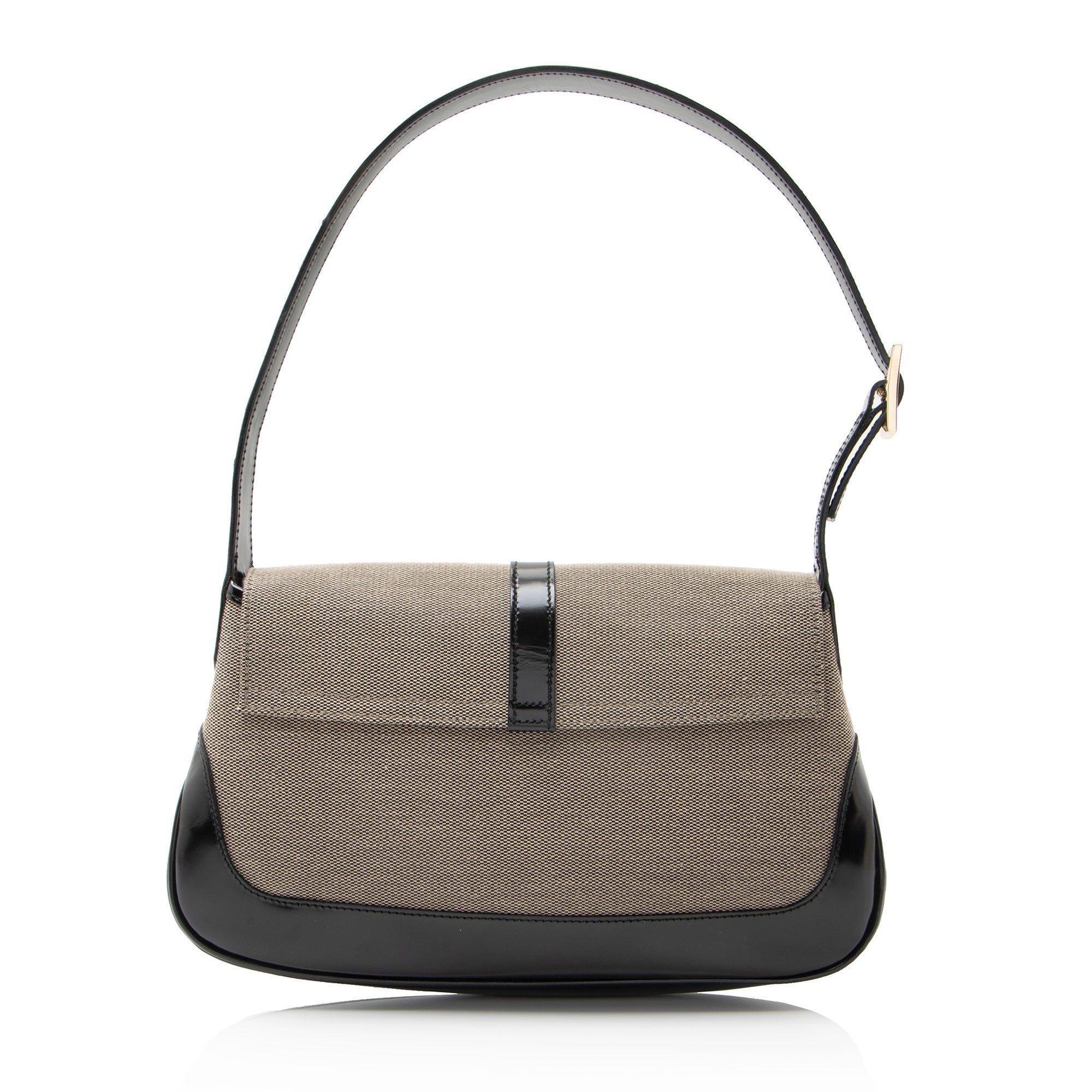 Gucci Canvas Leather Jackie Small Shoulder Bag